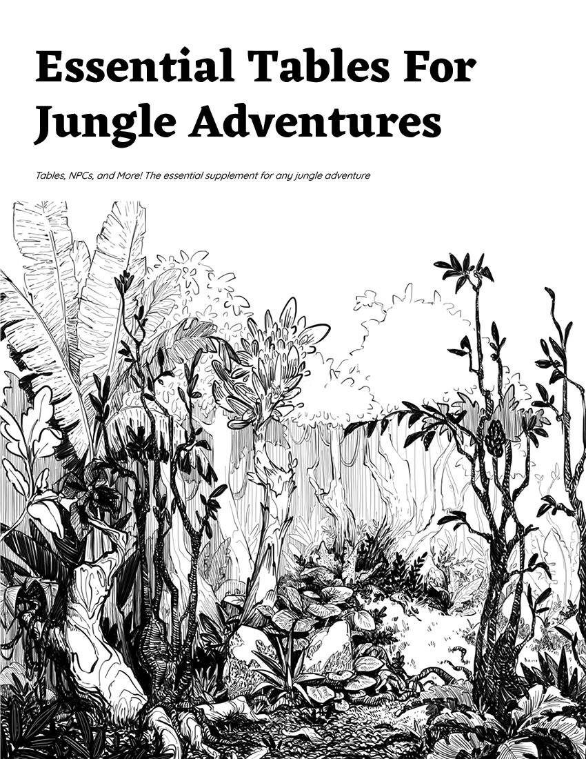 Essential Tables For Jungle Adventures - Main Image
