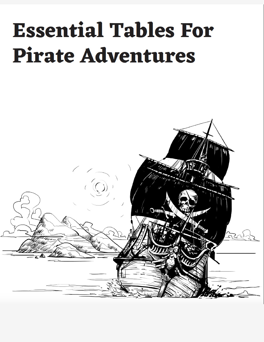Essential Tables For Pirate Adventures - Main Image